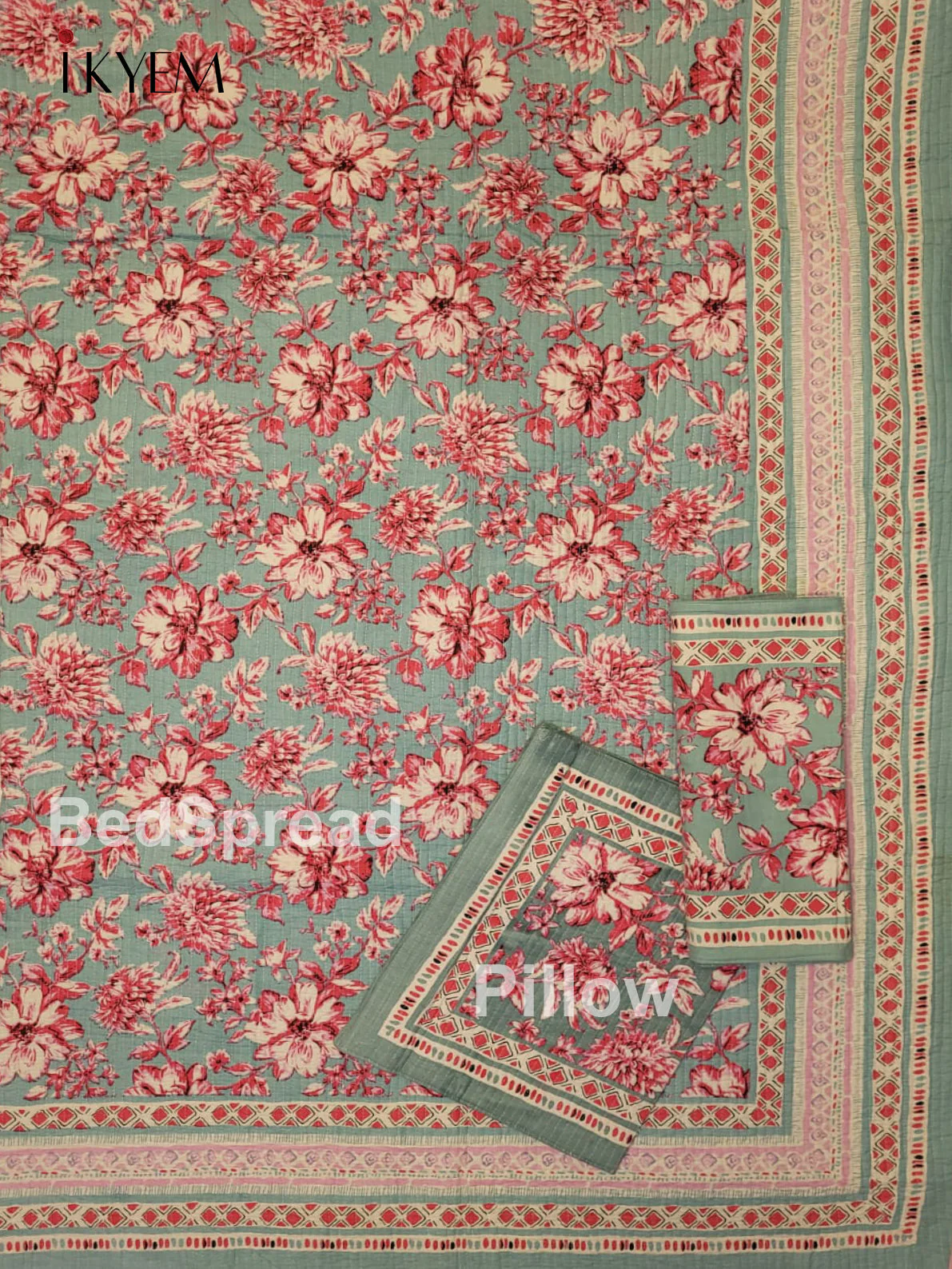 Blue & Pink - Quilt Set - Image 3