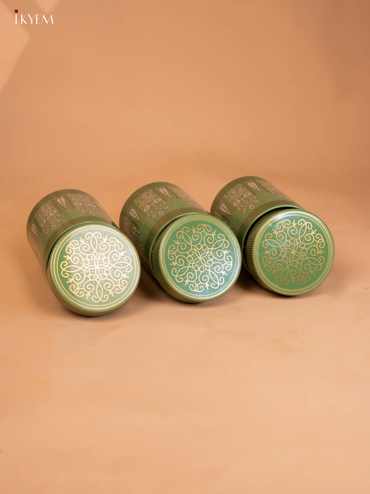 Digital Printed Green Dry Fruit Gift Hamper Box with 3 Small Jars - KB27131 - Image 5