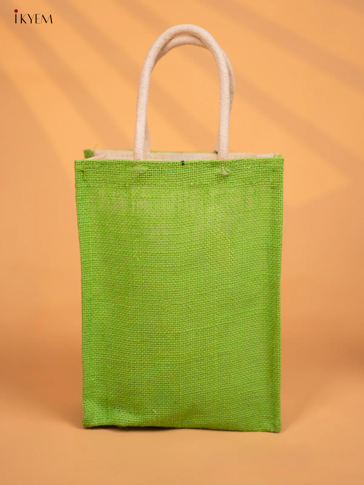 Elegant Kolam Printed Light Green Jute Bags  - KD04122 - Image 4