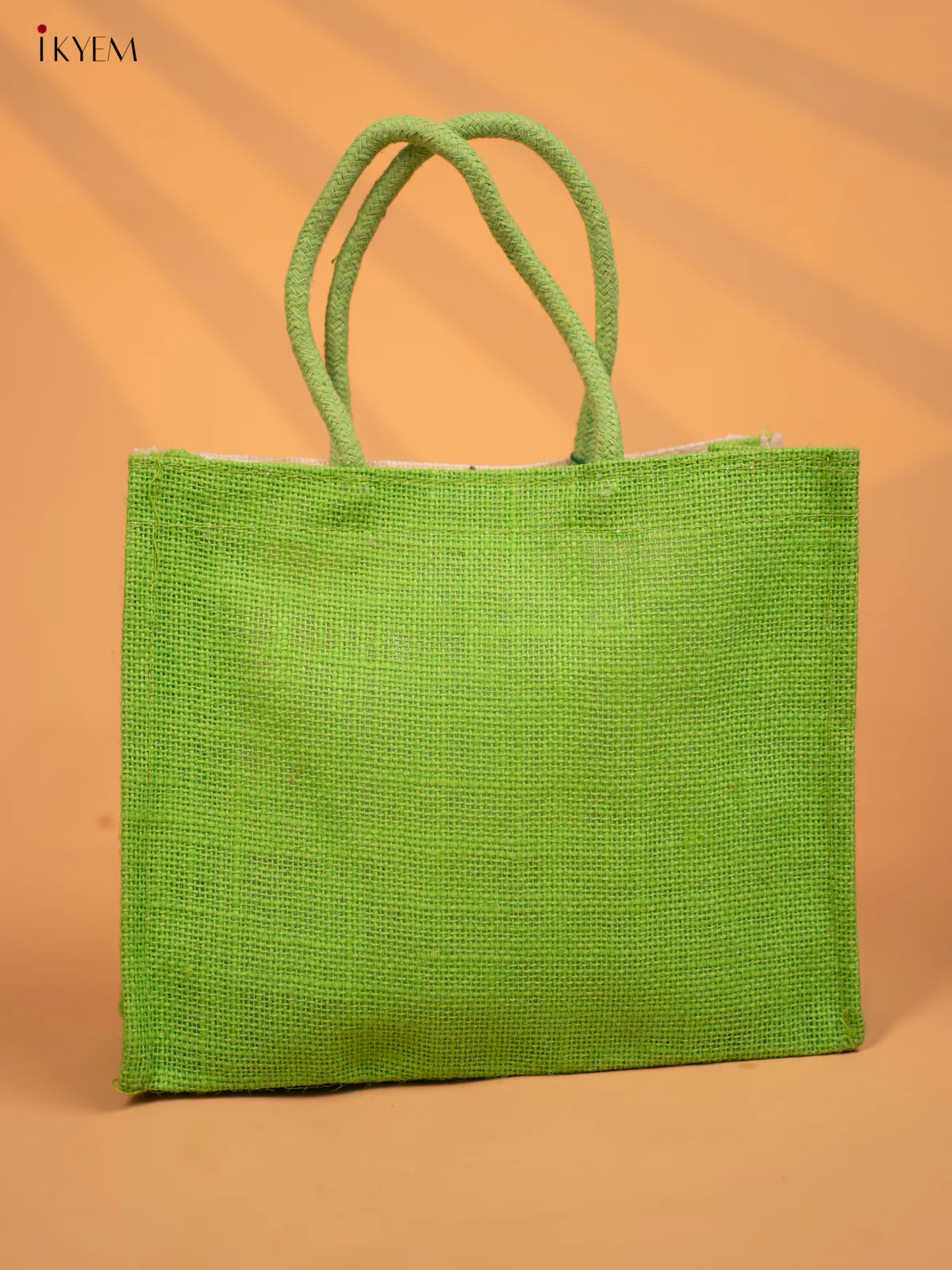 Jute bag peacock - Green - KD04125 - Image 4