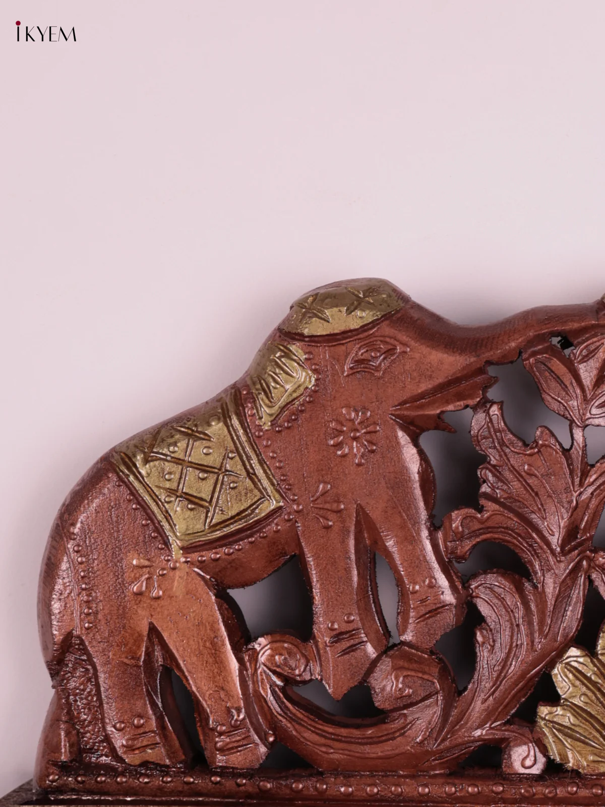 Wooden Hand Painted Jharokha elephant - Big - KEB23047 - Image 3