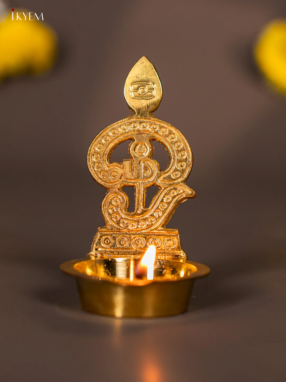 Brass Om Vel Diya - 4 Inch - KF14112 - Image 5