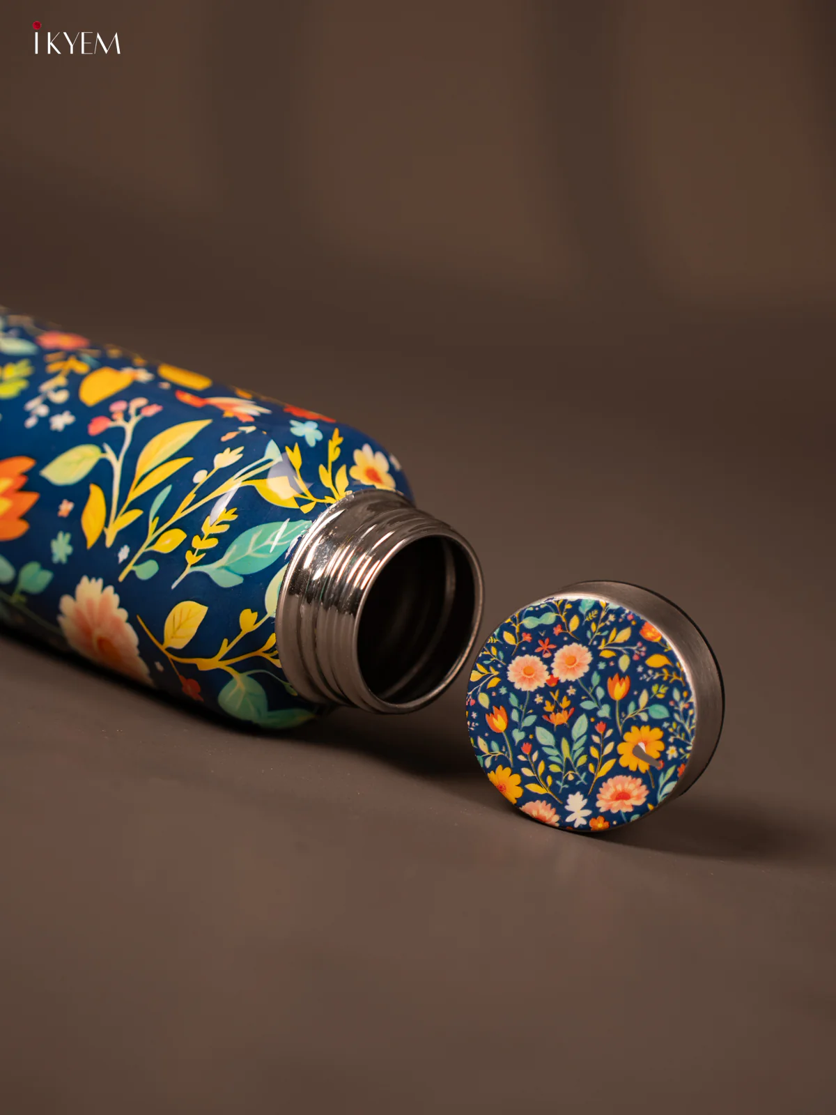 Floral Digital Printed Stainless Steel Water Bottle - 10.5 Inch - KG23118 - Image 4
