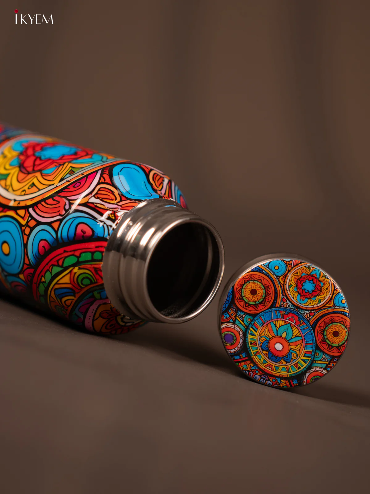 Mandala Art Digital Printed Stainless Steel Water Bottle - 10.5 Inch - KG23124 - Image 4