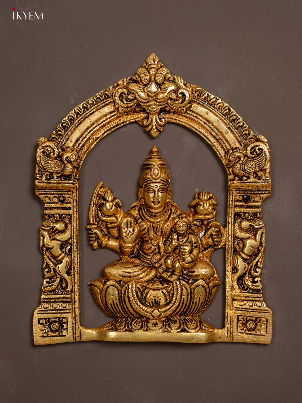 Brass Astalakshmi Set - 9 Inch - KH08119 - Image 6