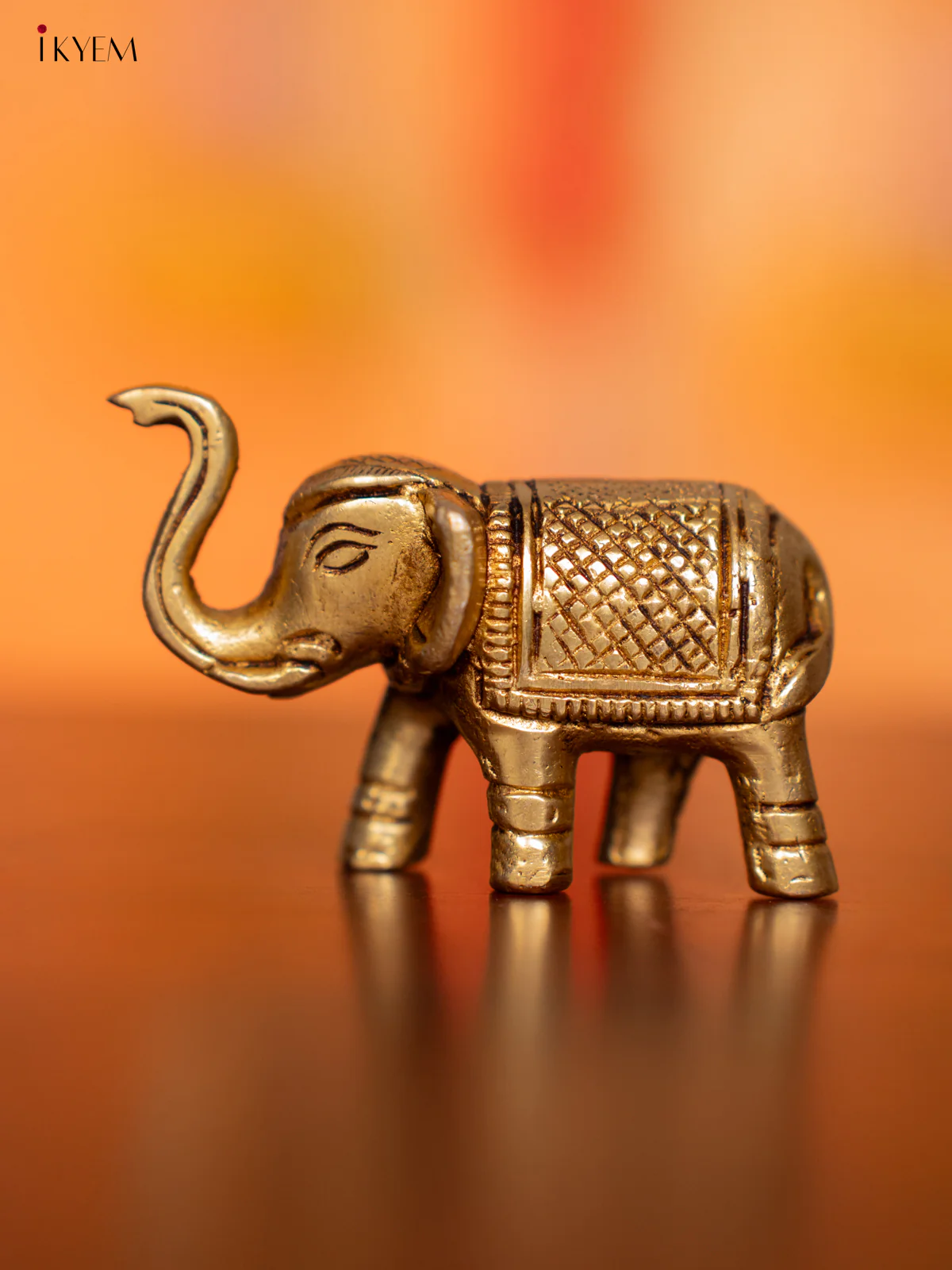 Brass Elephant Figurine - 1.5 Inch - KI07134 - Image 3