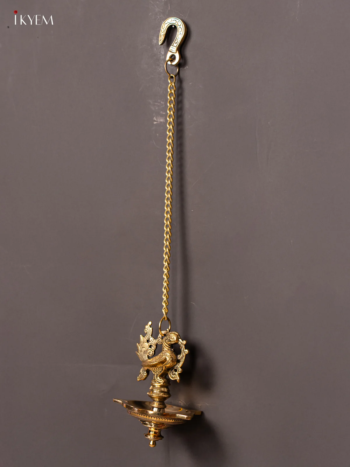 Brass Annapakshi 5-face Hanging Diya - 19.5 Inch - KK26176 - Image 3