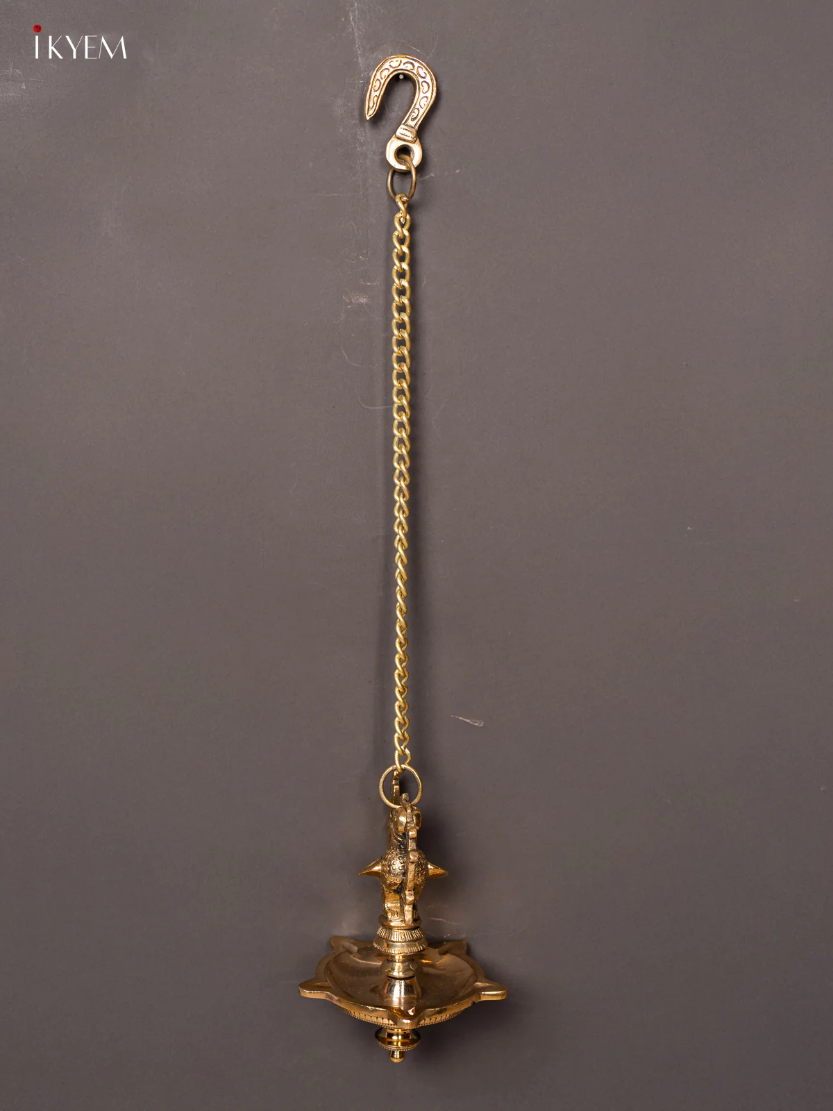 Brass Annapakshi 5-face Hanging Diya - 19.5 Inch - KK26176 - Image 4