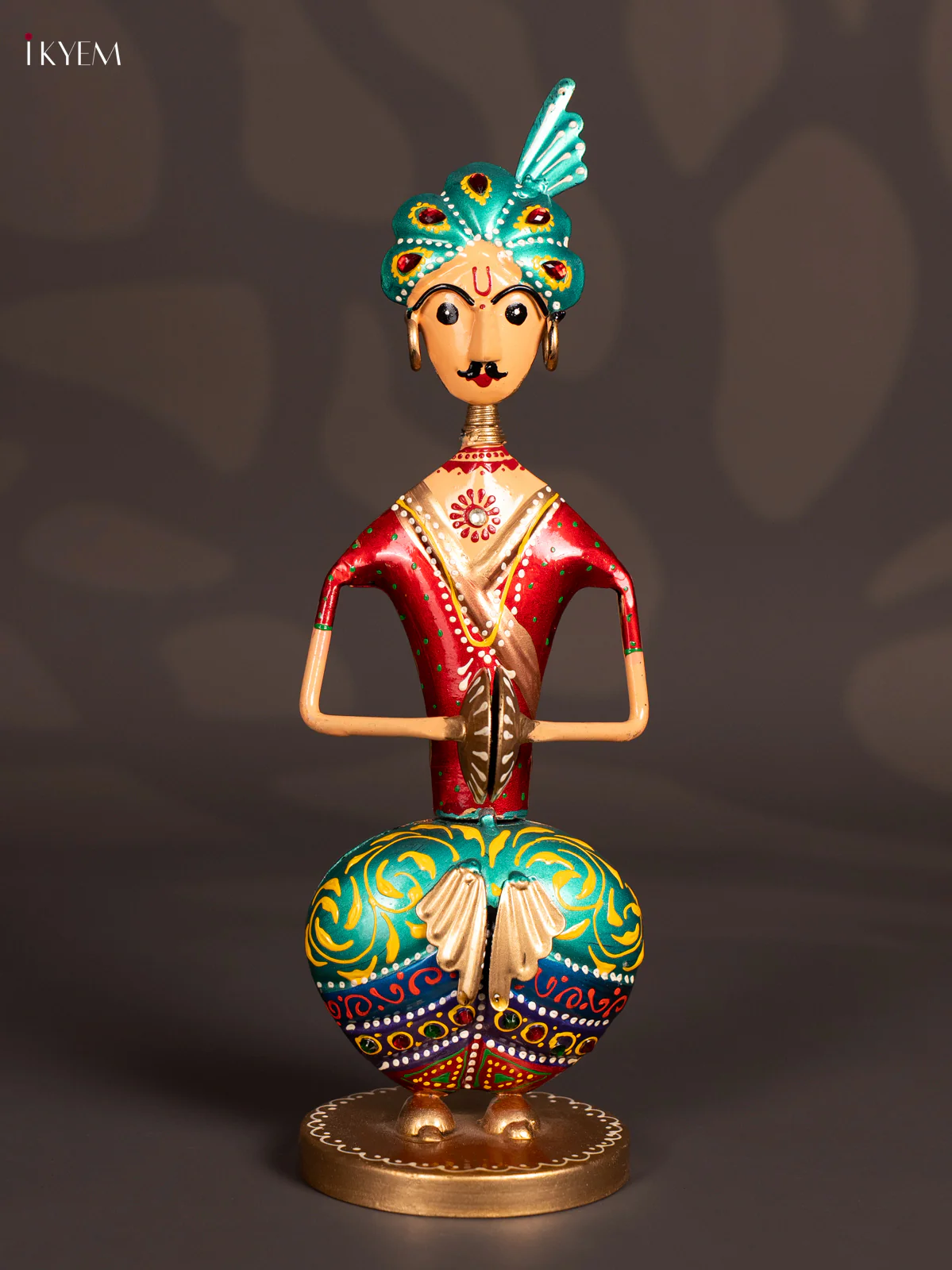 METAL PAINTED MUSICAL SITTING MAN (SET OF3) - KN29123 - Image 4