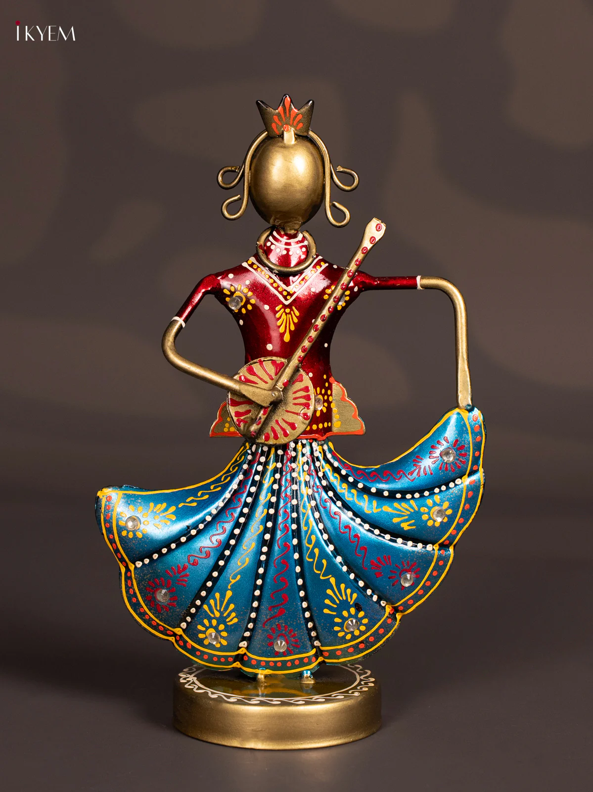 METAL PAINTED SITTING CROWN DOLL (SET OF 3) - Image 5