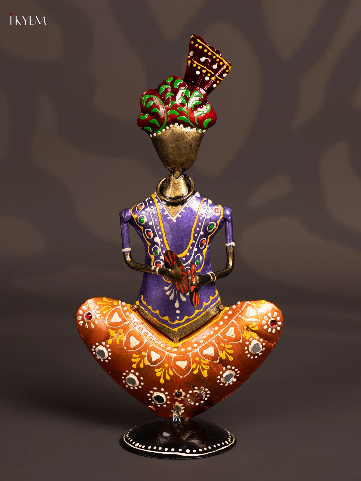 METAL PAINTED MUSICAL SITTING MAN (SET OF3) - Image 4