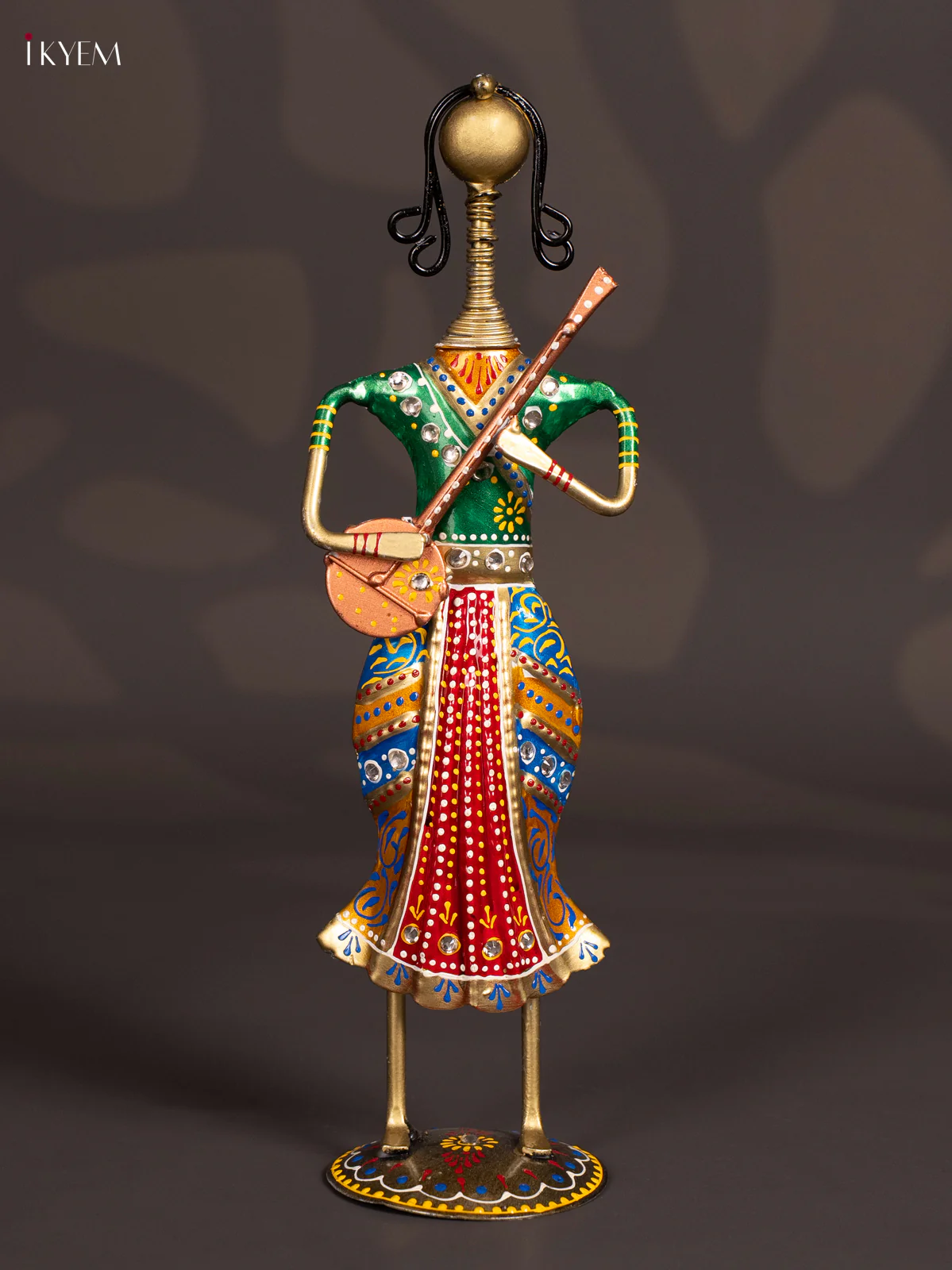 METAL PAINTED MUSICAL WOMENS SET OF 3 - KN29148 - Image 3