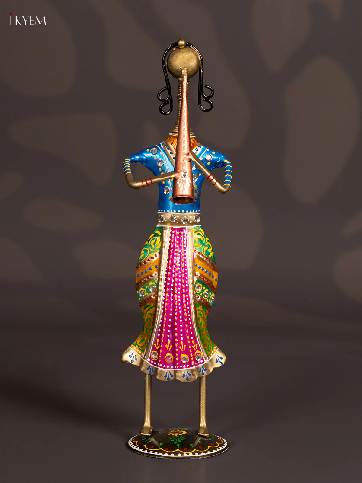 METAL PAINTED MUSICAL WOMENS SET OF 3 - KN29148 - Image 4