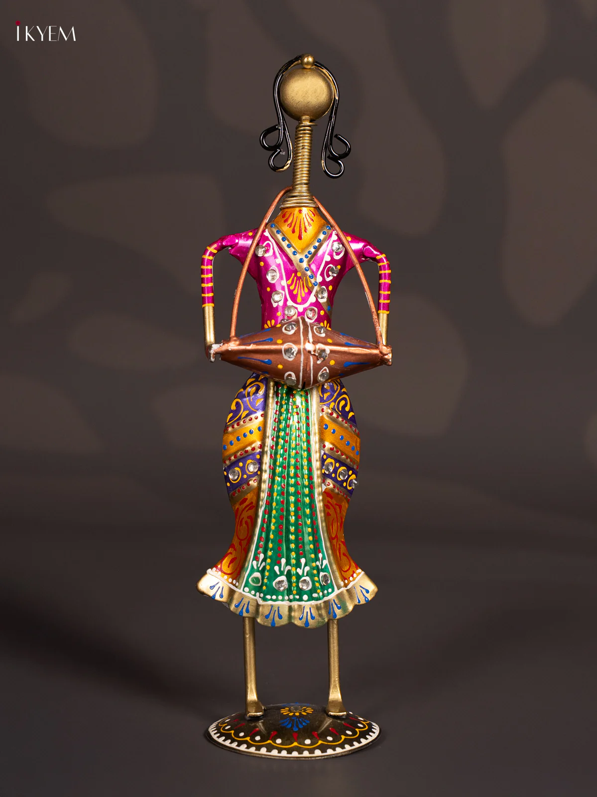 METAL PAINTED MUSICAL WOMENS SET OF 3 - KN29148 - Image 5