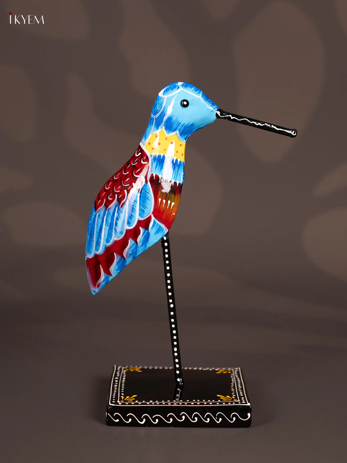 Metal Hand painted Heron Bird - KN31115 - Image 3