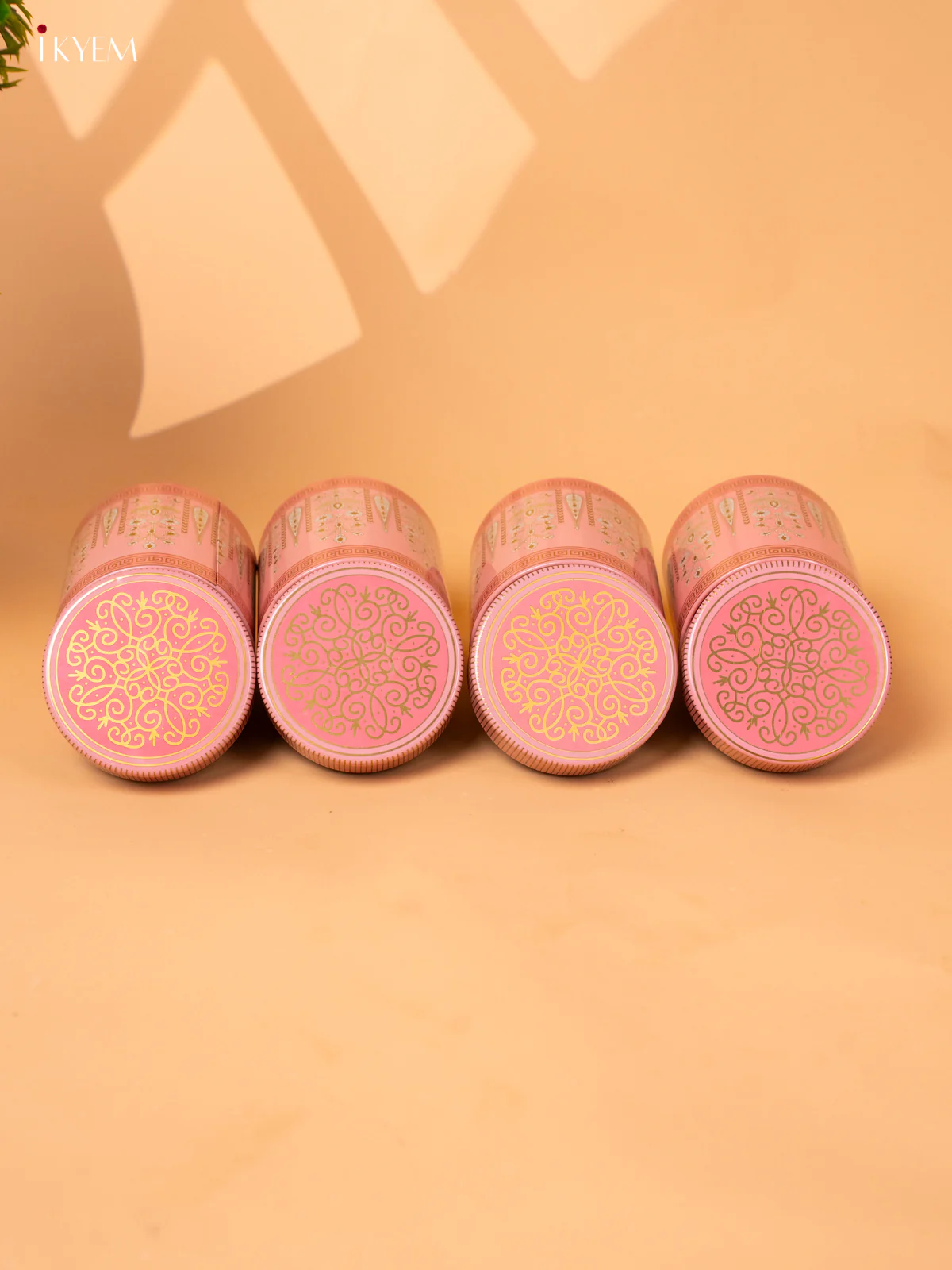 Pink Digital Printed Dry Fruit Hamper Box with 4 Big Jars - KB27129 - Image 6