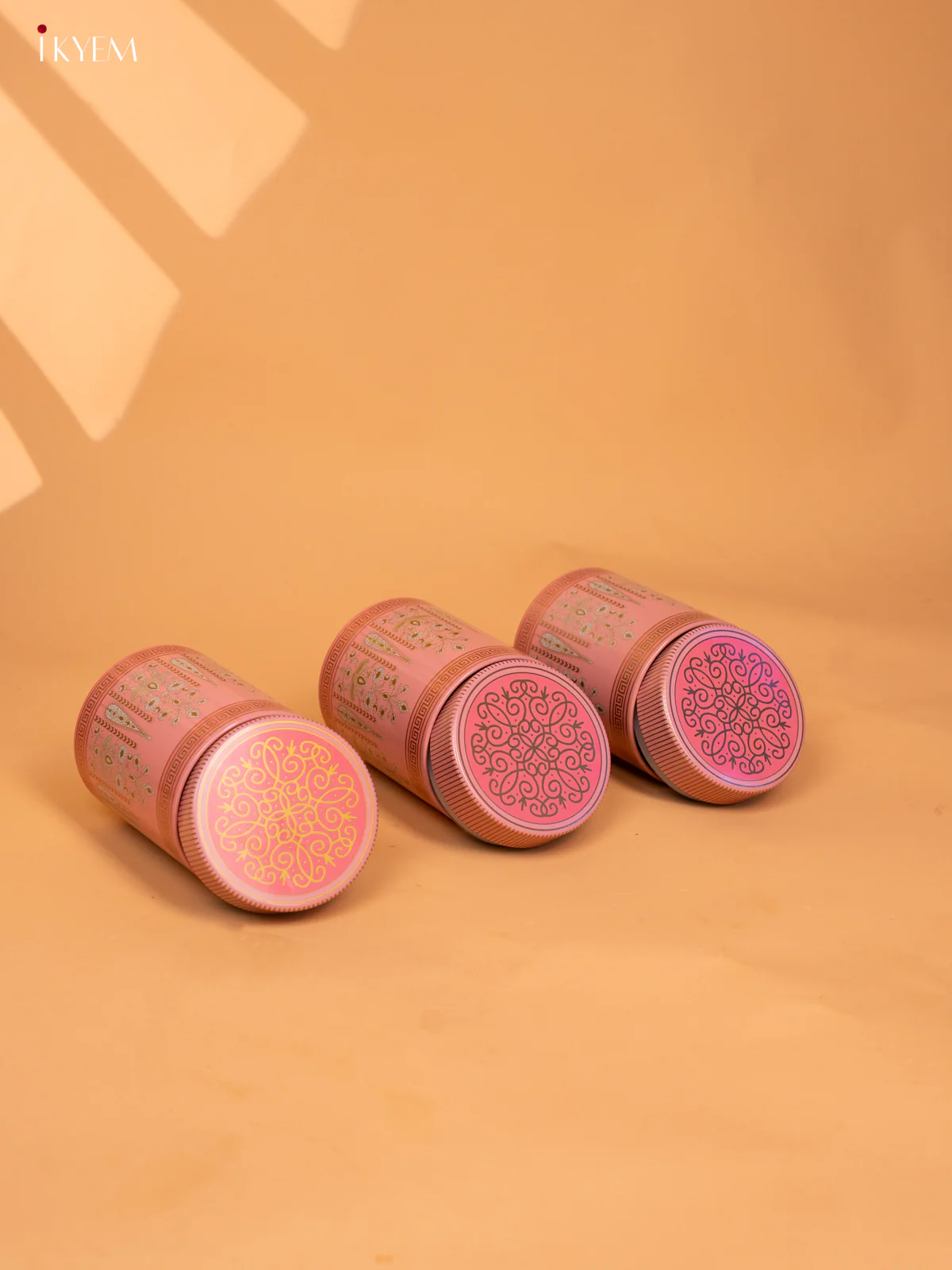 Pink Digital Printed Dry Fruit Hamper Box with 3 Small Jars - KB27133 - Image 5