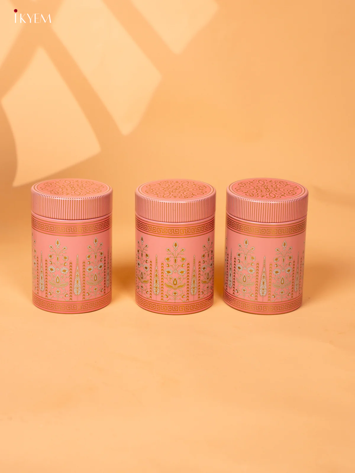 Pink Digital Printed Dry Fruit Hamper Box with 3 Small Jars - KB27133 - Image 6